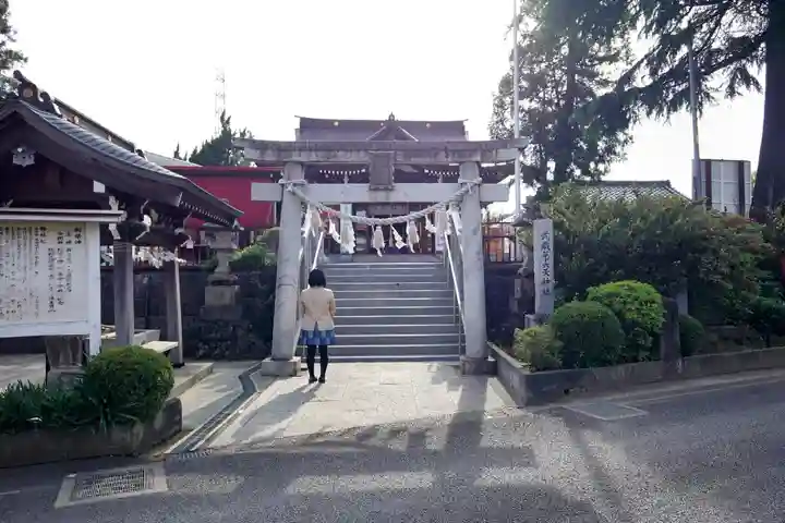 武蔵第六天神社の鳥居