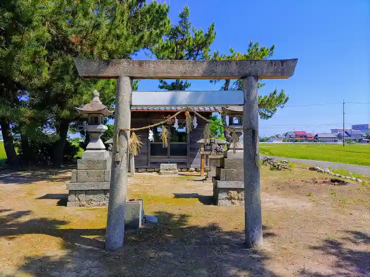 神明社(上押萩)の鳥居