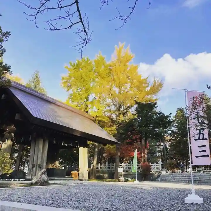 上川神社の手水舎