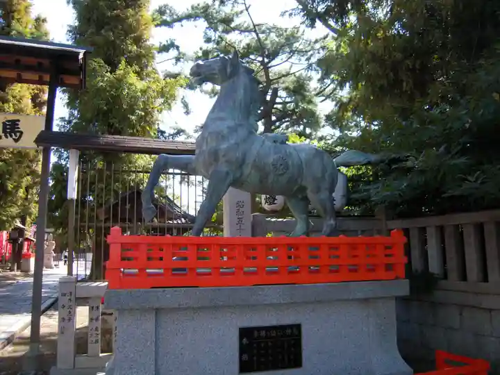 阿部野神社の狛犬