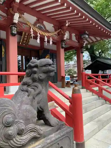 越谷香取神社の狛犬