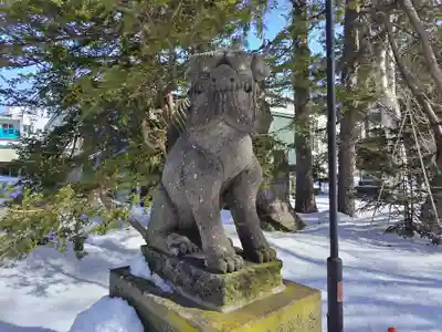 信濃神社の狛犬