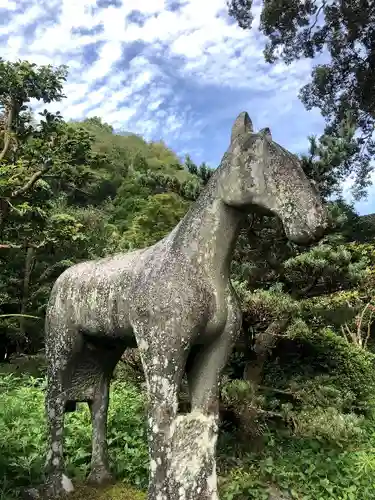 天山社の狛犬