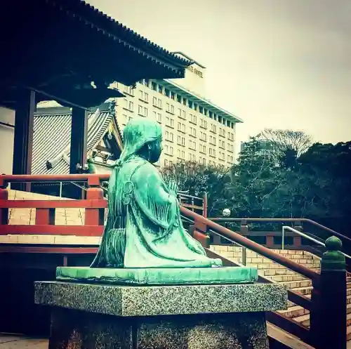 増上寺の像