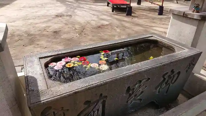 越谷香取神社の手水舎