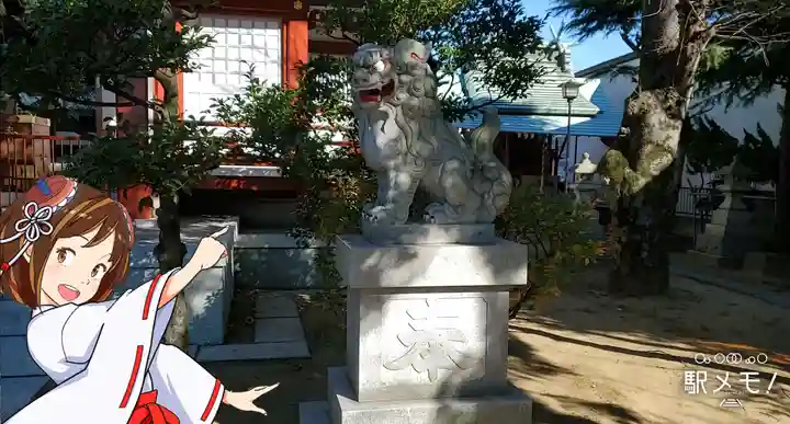 八劔神社の狛犬