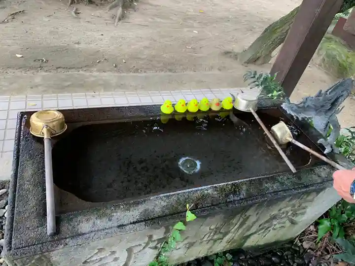 柏諏訪神社の手水舎