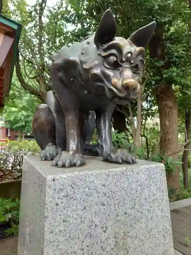 稲毛神社の狛犬