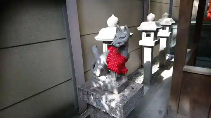 朝日神社の狛犬