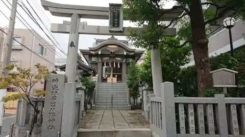 神楽坂若宮八幡神社の鳥居