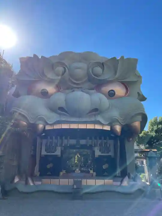 難波八阪神社の狛犬