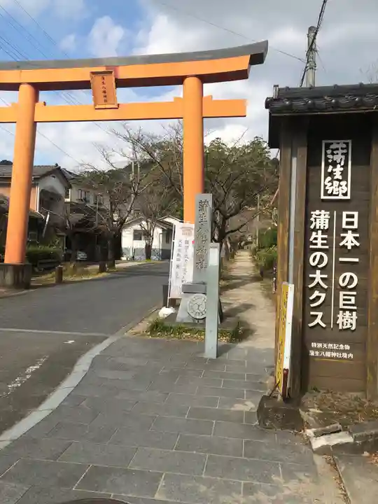 蒲生八幡神社の鳥居