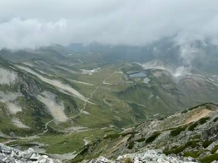 雄山神社峰本社の景色