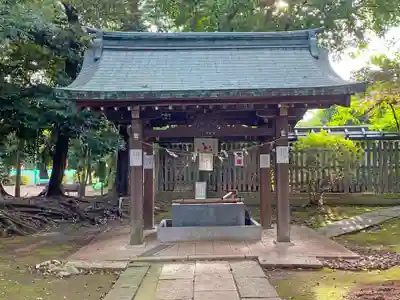 峯ヶ岡八幡神社の手水舎