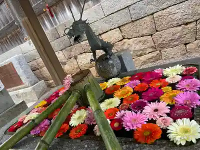 山﨑八幡宮の手水舎