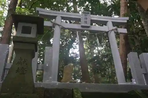 石見国一宮　物部神社の鳥居