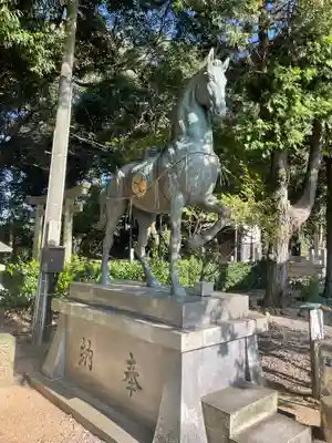 上地八幡宮の狛犬