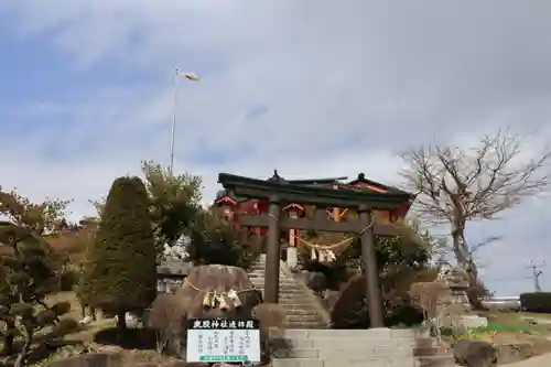 鹿股神社遥拝殿の景色