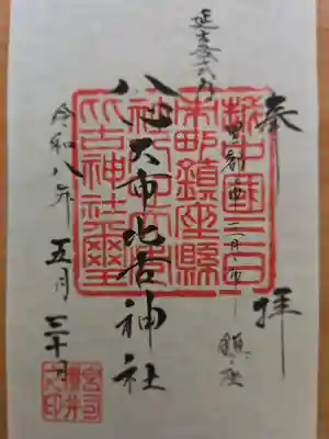 八心大市比古神社の御朱印
