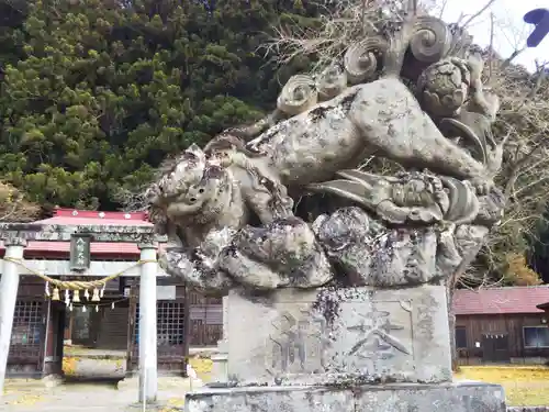 古殿八幡神社の狛犬