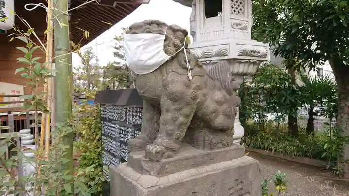 矢向日枝神社の狛犬