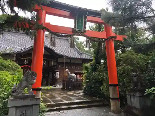 許波多神社（五ケ庄鎮座）の鳥居