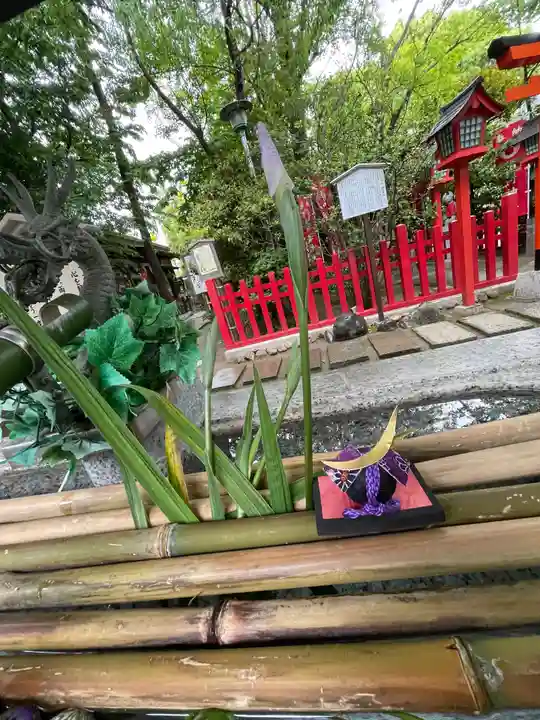 新田神社の手水舎