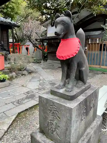 三囲神社の狛犬