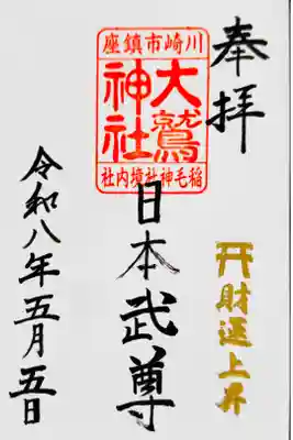 直書き御朱印