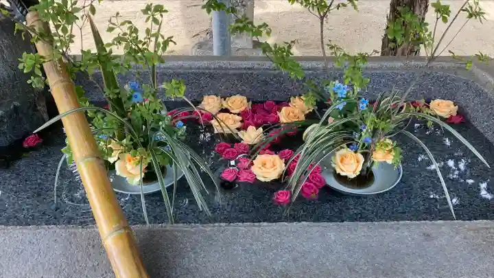 三津厳島神社の手水舎