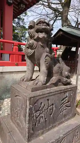 越谷香取神社の狛犬