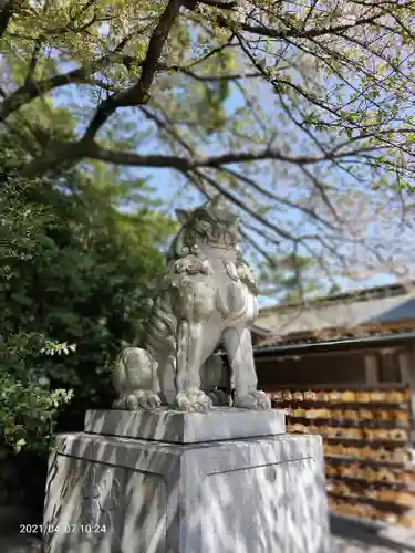 寒川神社の狛犬