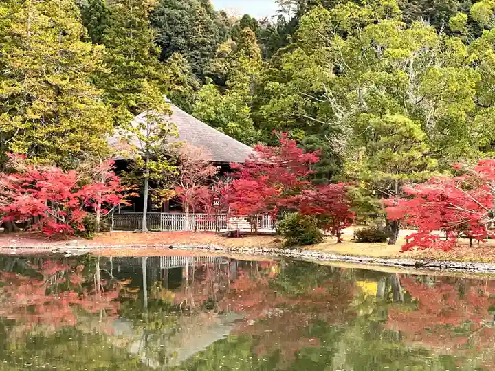 白水阿弥陀堂の庭園