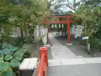 旗上弁財天社の景色