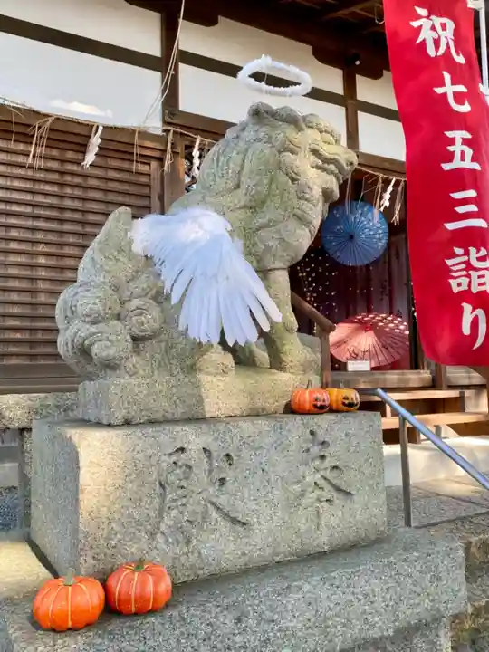 玉田神社の狛犬