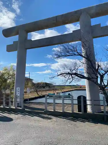 息栖神社の鳥居