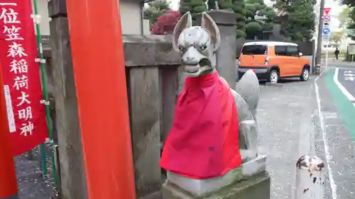 笠森稲荷神社の狛犬