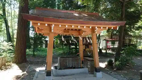 三ケ尻八幡神社の手水