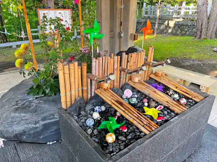 上川神社の手水舎