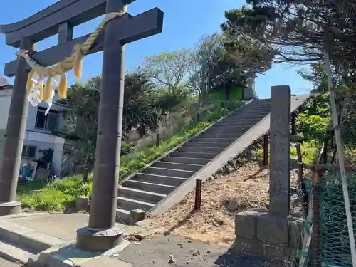 椴法華八幡神社の鳥居