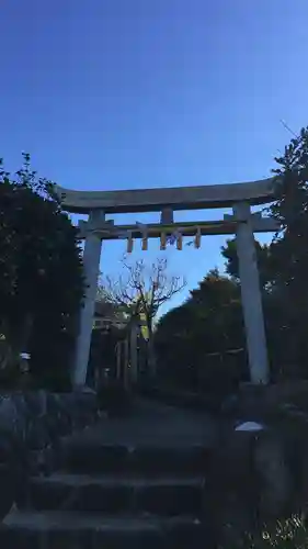 横浜御嶽神社の鳥居