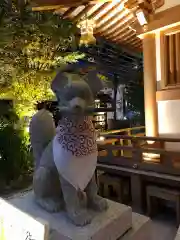 福徳神社（芽吹稲荷）の狛犬