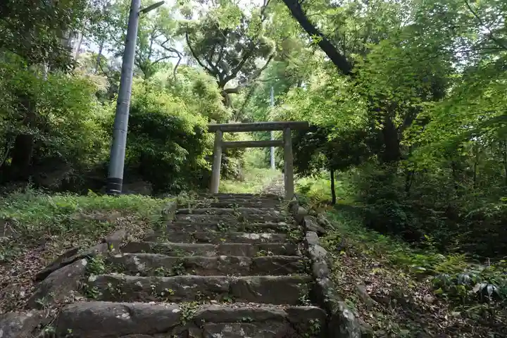 蚕影神社の鳥居