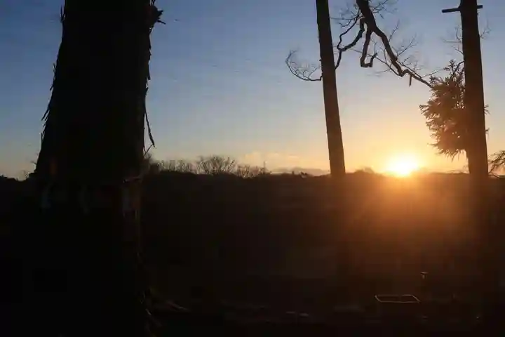 阿久津「田村神社」(郡山市阿久津町)旧社名:伊豆箱根三嶋三社の景色