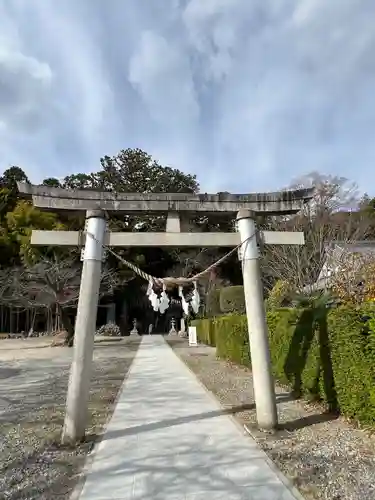 小川諏訪神社の鳥居