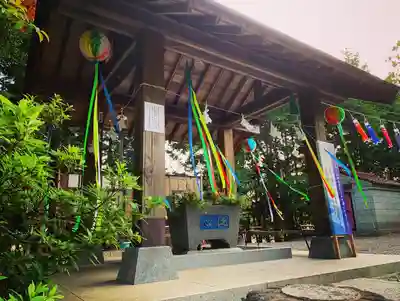滑川神社 - 仕事と子どもの守り神の手水舎