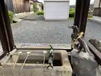 宇波西神社の手水舎