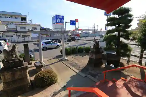 篠葉沢稲荷神社の周辺