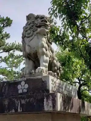 於保多神社の狛犬
