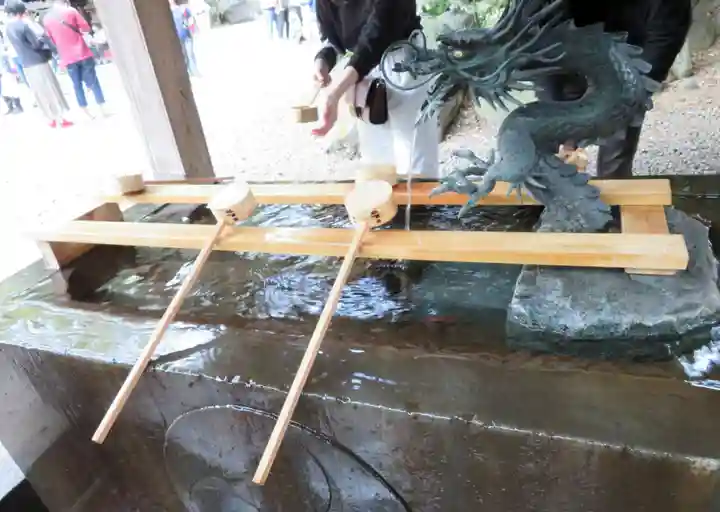 川越氷川神社の手水舎
